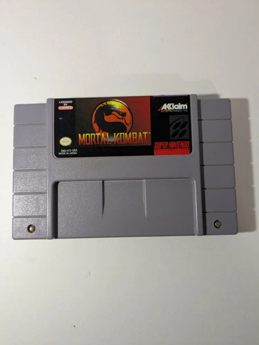 Mortal Kombat SNES Super Nintendo 1992 Tested Original Authentic