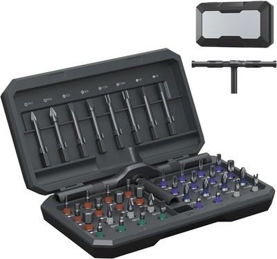 42-in-1 Magnetic Ratcheting Screwdriver, Multi-Bit with Detachable Handle & Case