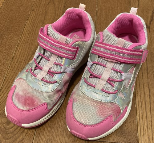 Stride Rite Girls M2P Pink Memory Foam Sneakers Made2Play Size 3 M Youth Big Kid