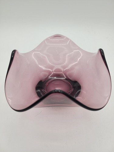 Vintage Wikinger Glas Amethyst lila Taschentuch Schale