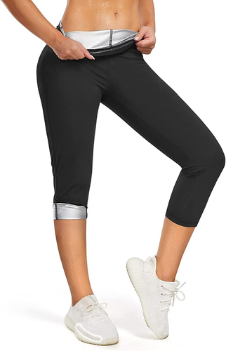 Pantaloni nylon fitness effetto sauna palestra corsa nero size XL