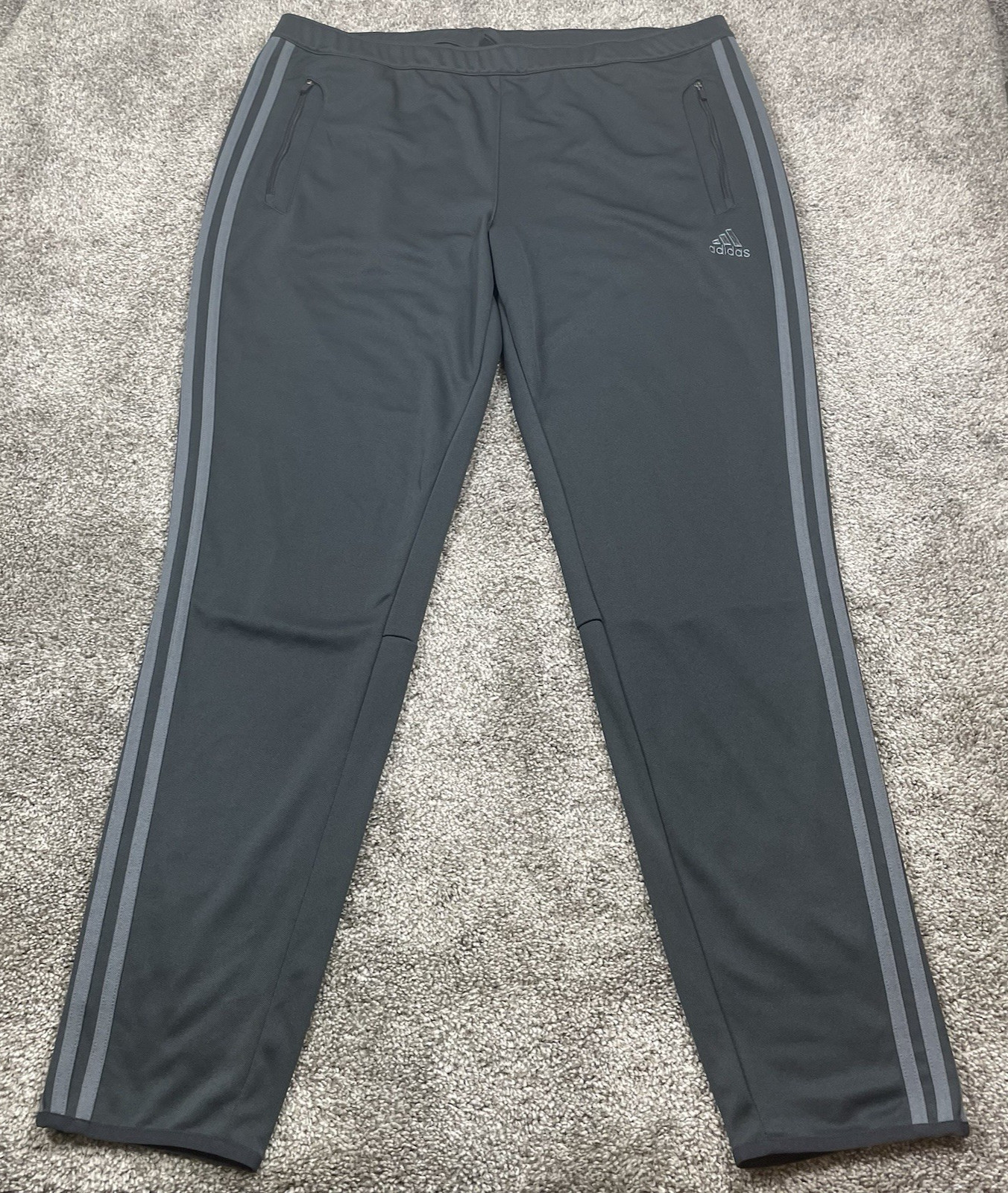 Adidas Climacool Tiro Track Pants Mens XL Black Gray Soccer Training Drawstring