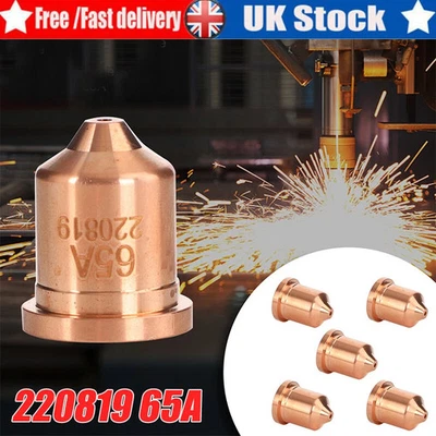 5Pcs 220819 Plasma Cutter Nozzle Tip Replace For 65/85/105 Plasma Cutting Torch - Image 1 of 4