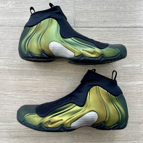 Men’s Size 10.5 Nike Air Flightposite Metallic Gold 2024 Release