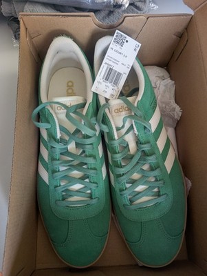 Adidas VL Court 2.0 Shoes Mens Size 11.0 Green Gum Suede Casual Sneakers. New
