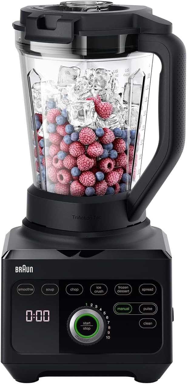 Braun JB9040BK Powerblend 9 Jug 10+ Speed 2L Blender - Black {Used/Scuffs}