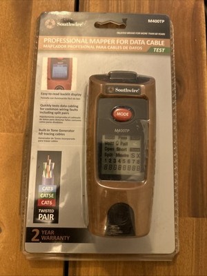 Southwire M400TP Professional Data Cable Mapper | Brand New