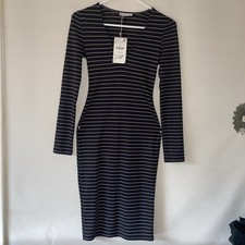 Zara TRF Women Black Casual Bodycon Dress S