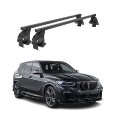 Menabo Dachträger Grundtäger für BMW X5 G05 2019-2026 50kg Stahl Schwarz 2 tlg