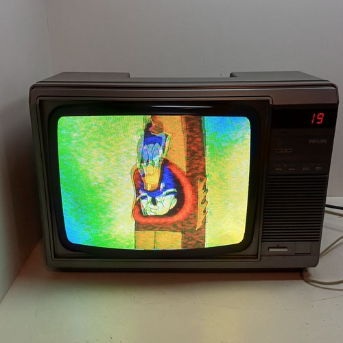Philips 14CT2206 /20S Vintage Color Television CRT TESTED RF-in ONLY 14" 1985 - Imagen 18 de 24