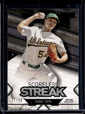 2017 Topps Stadium Club Sonny Gray Scoreless Streak Black #/99 Athletics