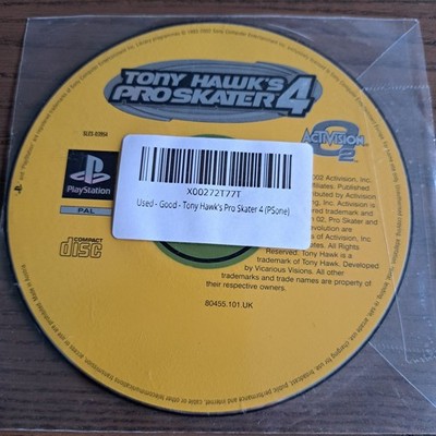 Tony Hawk's Pro Skater 4 PlayStation 1 Videospiel Skateboarding Klassiker Retro