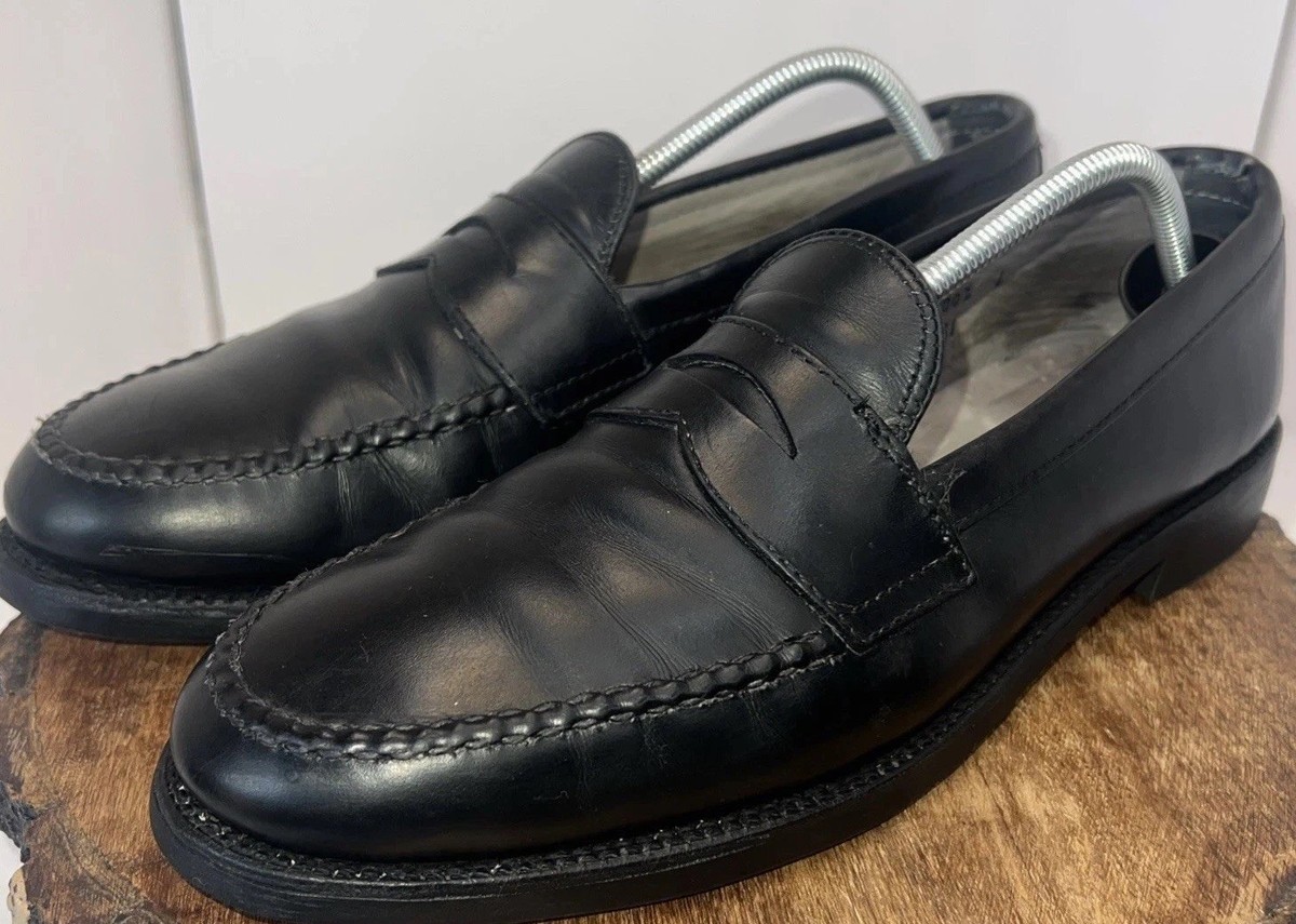 Alden Made in USA 981 Black Leather LHS Leisure Hand Sewn Shoes