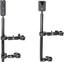 Motorcycle Mount Kit for Insta360 One X5 X4 X3 X2 RS DJI OSMO 360 Gopro MAX- Dou