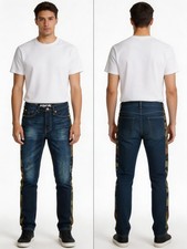 Levis Jeans Straight Blue With Camo Stripe Size 30