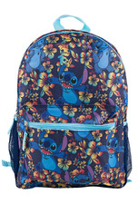 Disney Lilo and Stitch Allover 16" Large school Backpack Book Travel Bag, New