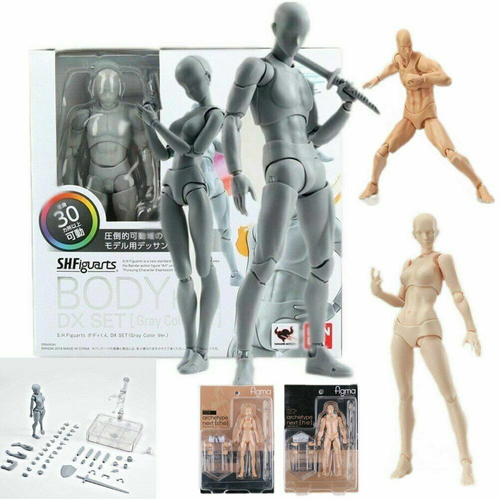 Figma She/he S.H.Figuarts SHF Body kun DX SET PVC Body-Chan DX Action  Figure Toy