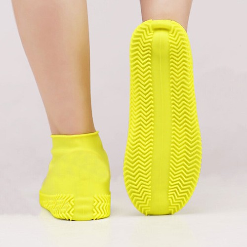 Resistant Silicone Overshoes Rain Waterproof Shoe Covers Boot Cover Protector - Picture 33 of 62