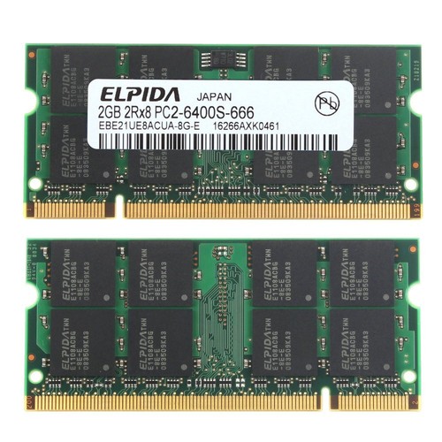4GB Kit 2x 2GB Dell XPS M1210 M1330 M1530 M1710 M1730 M2010 DDR2 Laptop Memory - Picture 2 of 8