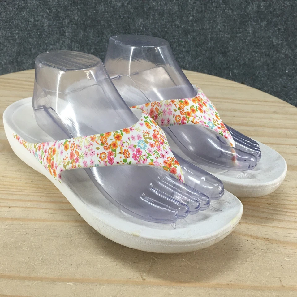 Sandalias Alegria by PG Lite para mujer 42 Ode Prime Time chanclas blancas florales cuña Foto 3 de 4