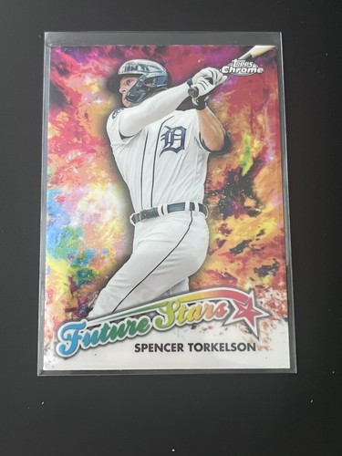 2023 Topps Chrome Future Stars Spencer Torkelson #FS-6 Detroit Tigers - Picture 2 of 3