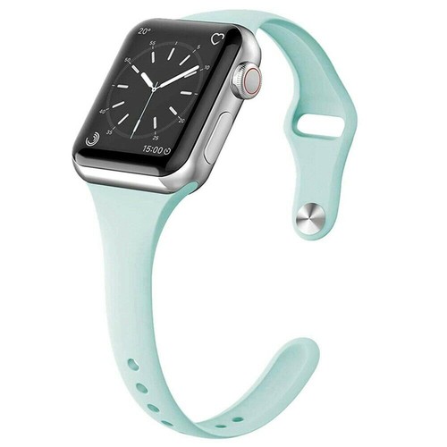 Slim soft Silicone Bracelet Strap Band For Apple Watch Series 10/9/8/7/6/5/4/3/2 - Picture 11 of 42