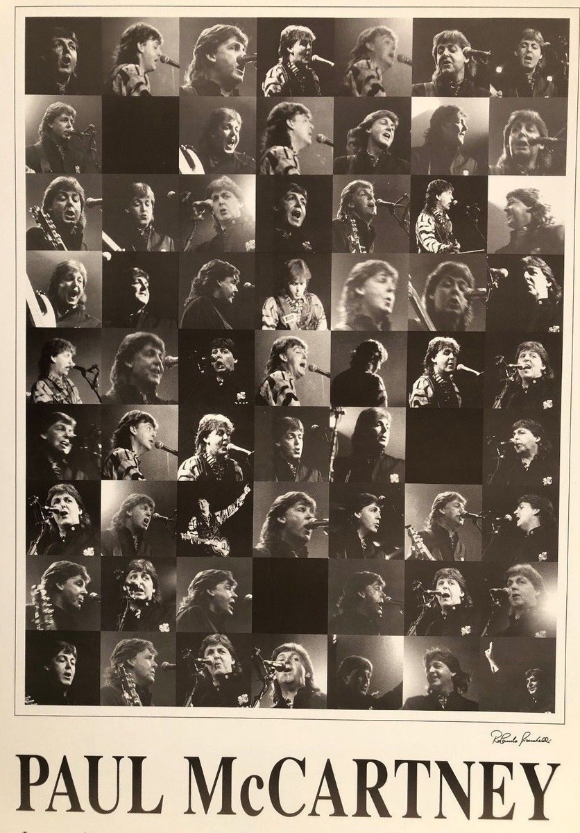 PAUL McCARTNEY,EXPRESSIONS BY ROLANDO GIAMBELLI, RARE AUTHENTIC