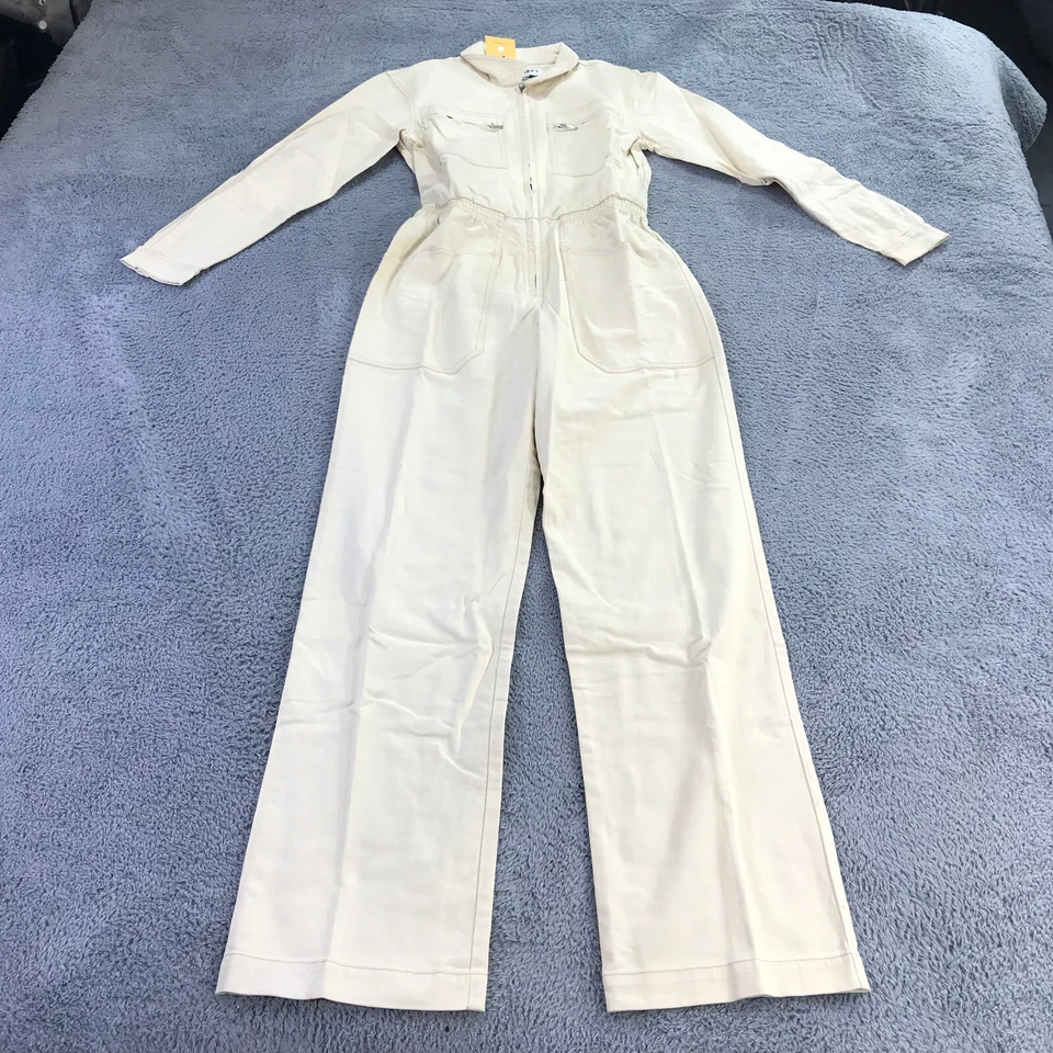 L. F. Markey Mono Mujer 2 EE. UU. Danny Boilersuit Mono Denim Marfil Bolsillo Foto 2 de 4