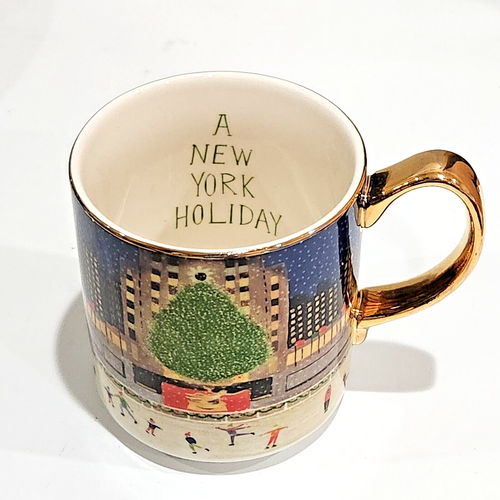 Anthropologie Christmas Time in the City New York NYC Rockefeller Coffee Mug New
