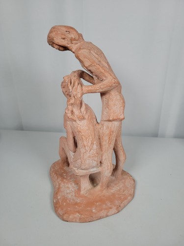 Austin Prod Sculpture Mother Daughter Brushing Hair - Picture 2 of 5