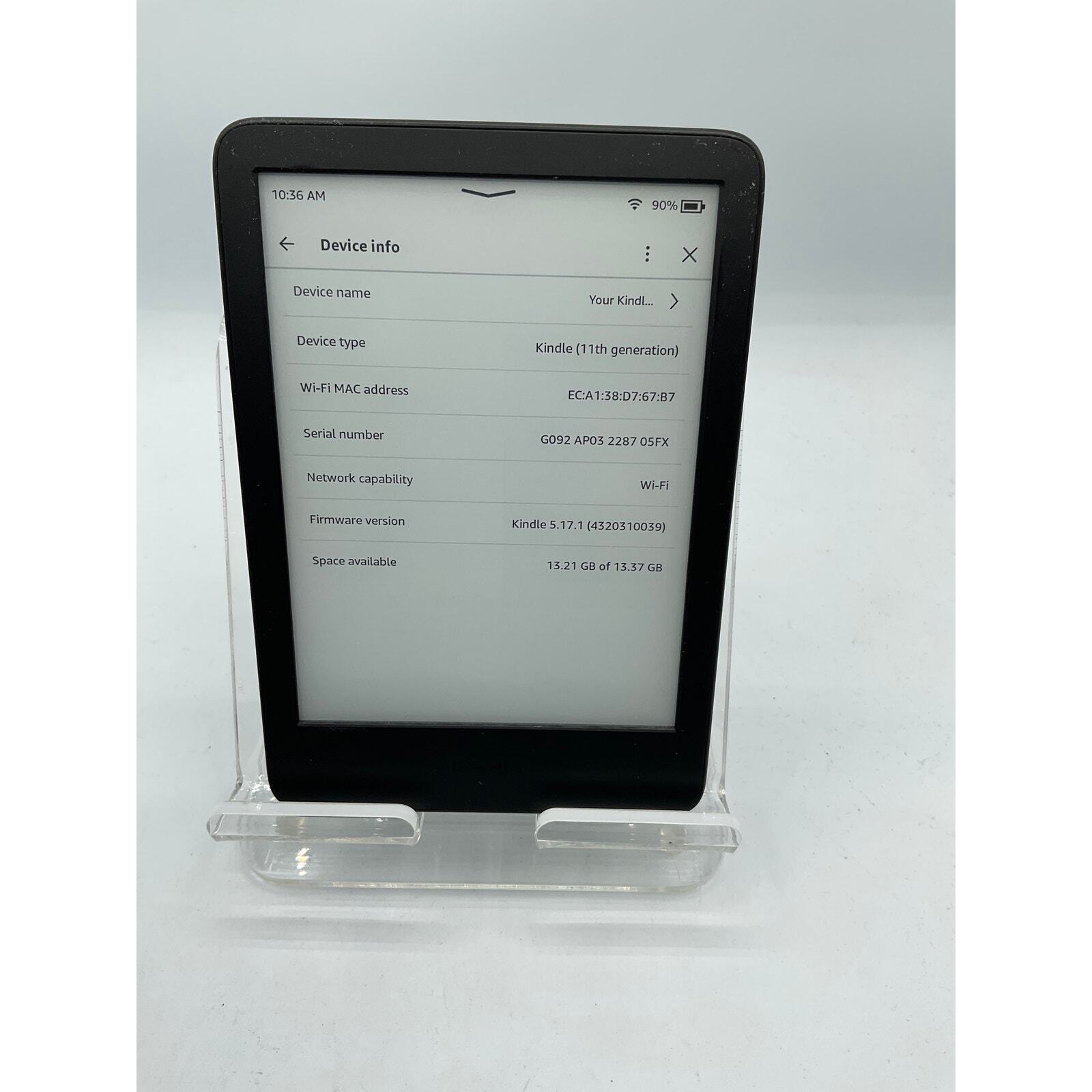 Kindle Paperwhite 11th Gen 16GB Black with Protective Case Bundle  -image