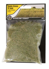 Woodland Scenics FS627 Static Grass 12mm Light Green NEW The Field System