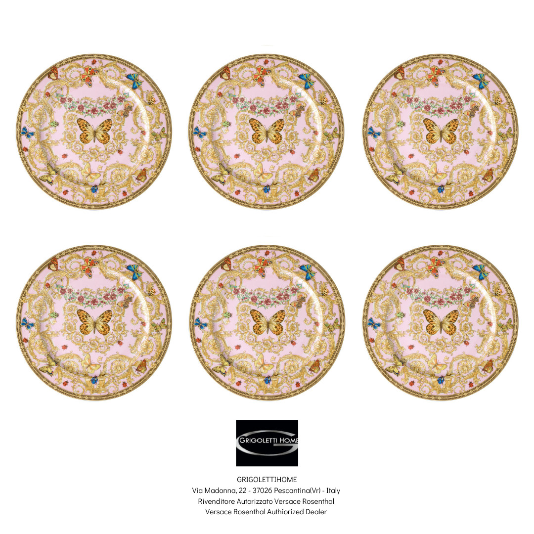 Versace Rosenthal - Le Jardin de Versace - Set Of 6 Place Setting Plates 30 Cm