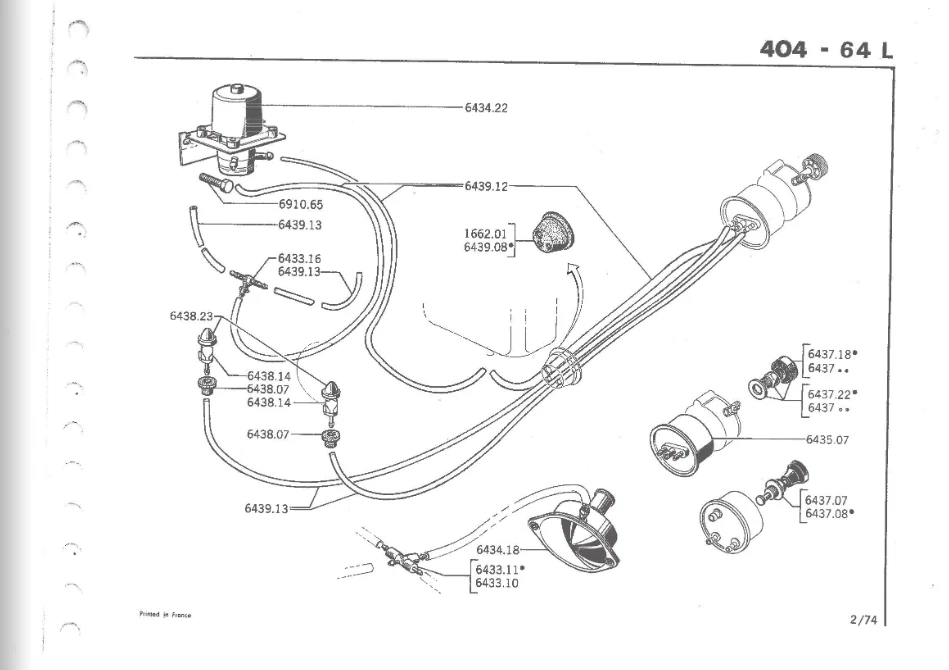 СОПЛО ОМЫВАТЕЛЯ ВЕТРОВОГО СТЕКЛА PEUGEOT 404-504 643823 - Изображение 4 из 4