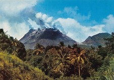 Vtg Postcard 6x4 Guadeloupe Caribbean La Grande Soufriere Volcano Postcard L1
