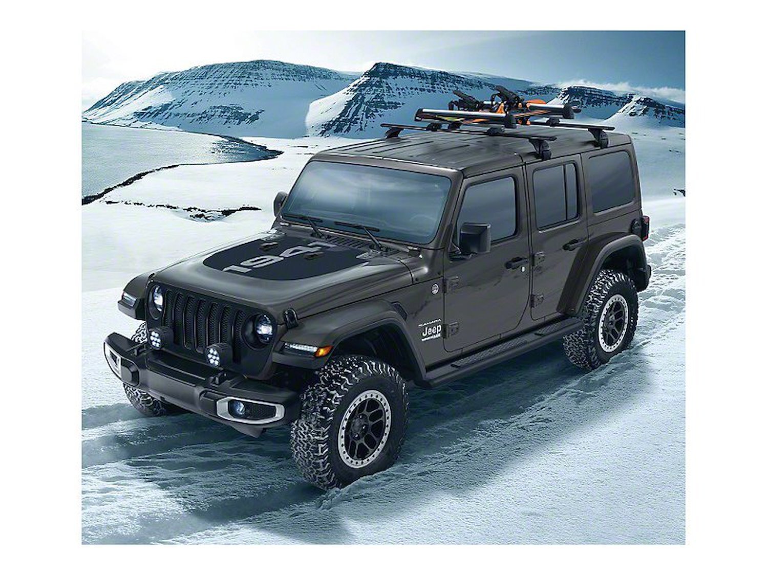 Mopar 82215734 Matte Black 1941 Hood Decal for 2018-2019 Jeep Wrangler JL