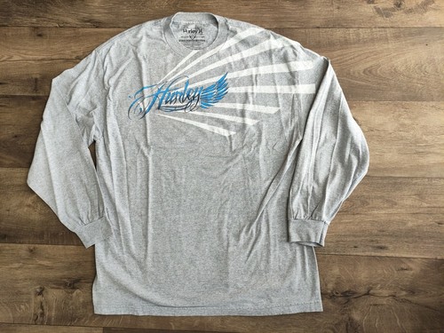 Hurley tshirt uomo manica lunga grigia surf skate tg.XL - Foto 3 di 7