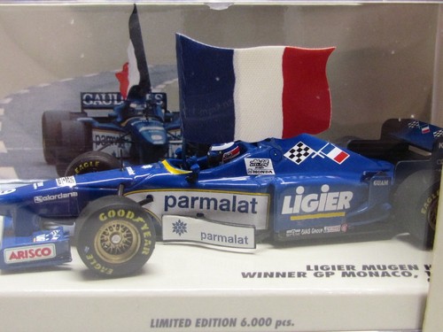 MINICHAMPS /F1 - 1996 LIGIER HONDA JS43 - OLIVIER PANIS - 1/43 SCALE MODEL CAR