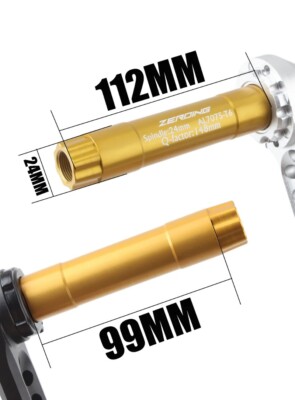 130BCD pédalier de vélo 130 BCD 152 165 170 longueur ensemble de manivelles vélo de route creux bras de manivelle intégré vélo pliant BB support inférieur  18