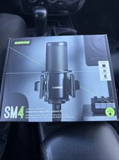 Shure SM4 Studio Recording Microphone Kit XLR Home Studio Condenser Pop Filter