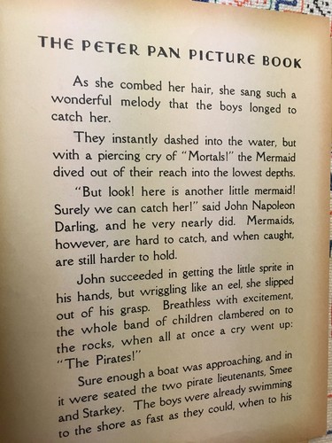 ONE PAGE FROM BOOK: THE PETER PAN PICTURE BOOK  LOT 5 - Picture 2 of 2