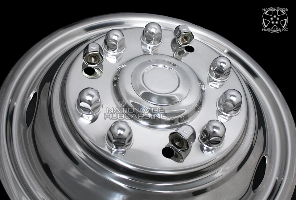 Ford F450 F550 2005-2025 19,5" 10 orejetas doble rueda simuladores cubiertas de llantas forros Foto 4 de 4