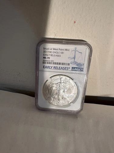 2017 (W) EAGLE DOLLAR MS70. EARLY RELEASE. NGC CERTIFIED