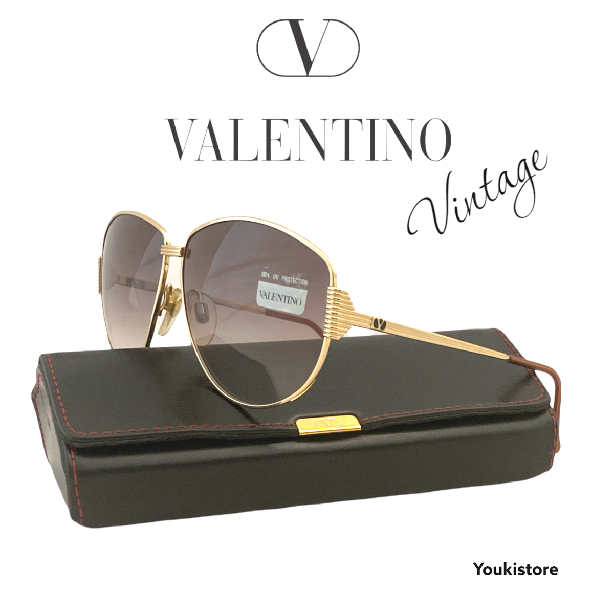 VALENTINO occhiali da sole V608 130 RARE VINTAGE 80s sunglasses