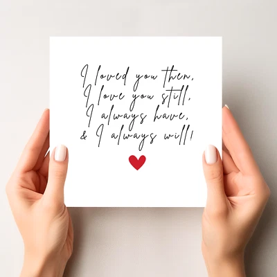 HANDMADE Anniversary Card For Girlfriend - Boyfriend - Wife - Husband - Fiancé - Partner