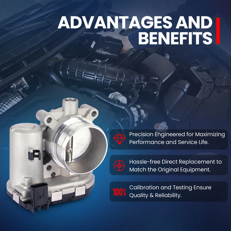 Cuerpo de acelerador electrónico para Ford Edge Explorer Focus Lincoln MKT Taurus S20173 Foto 4 de 4