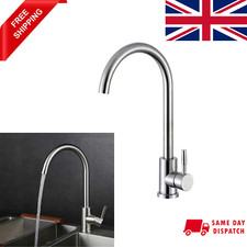 KINSE Kitchen Sink Mixer Tap Single Lever Basin Sink Tap Swivel Spout Faucet