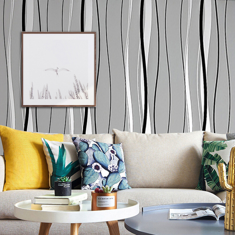 Black And Silver Wallpaper Living Room Ideas Baci Living Room