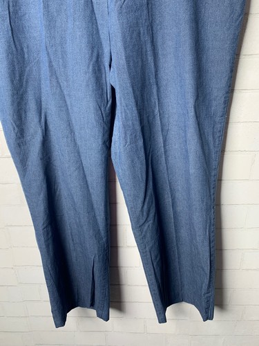 NWOT Jaclyn Smith Womens XL Blue Pants Pockets Zipper Slacks - Picture 6 of 11