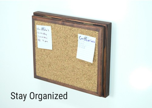 Concealment cork bulletin board, 2A 2nd amendment, home defense compartment CB - Picture 3 of 9